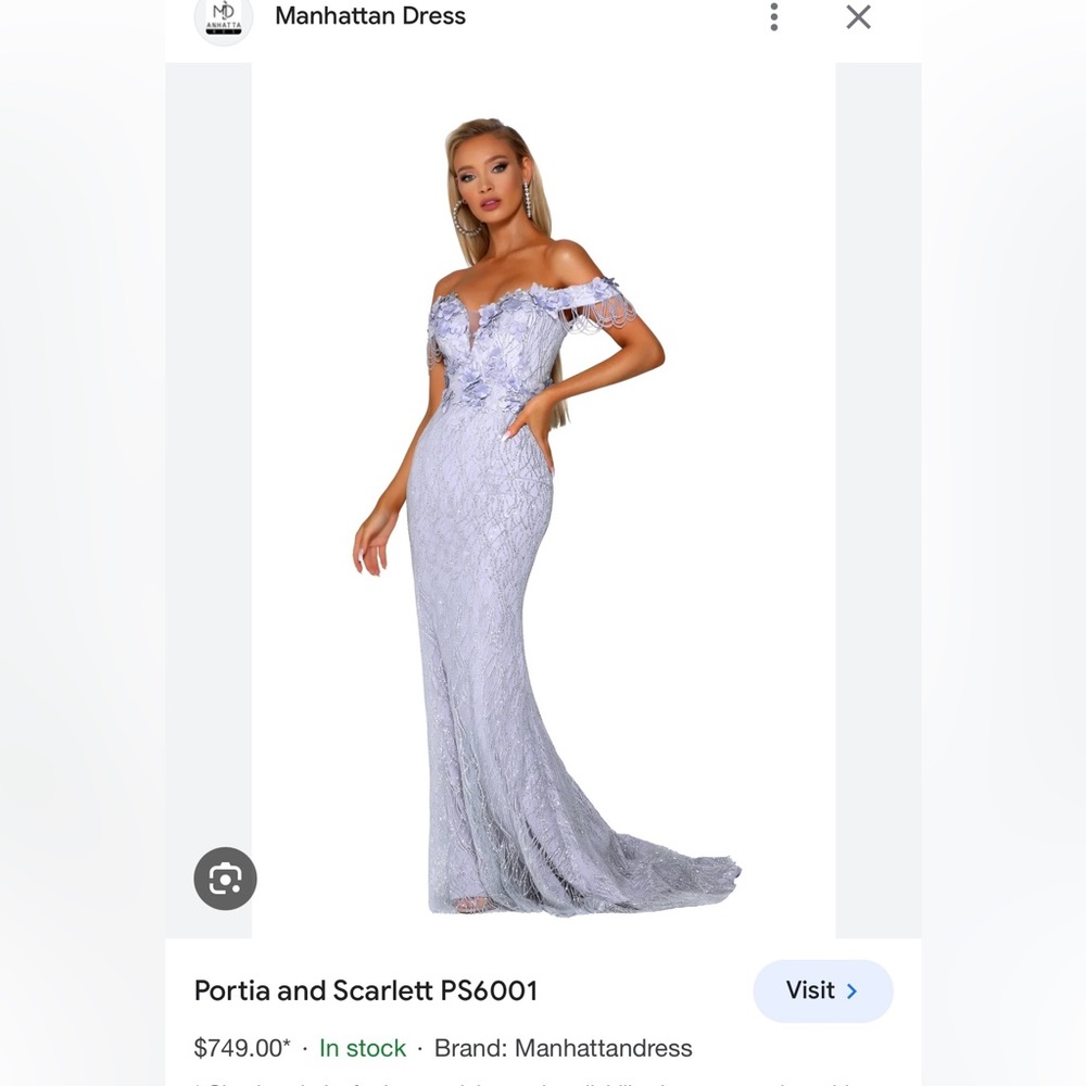 Stunning Lavender & silver Portia&Scarlett dress